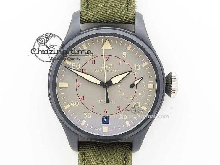 MIROTIME 0315 Pilot Chrono SS IW387809 ZF 1:1 Best Edition Silver Dial On SS Bracelet A Trendsetting 7327